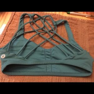 Lululemon Green Free To Be Wild Bra Size 4 ECU
